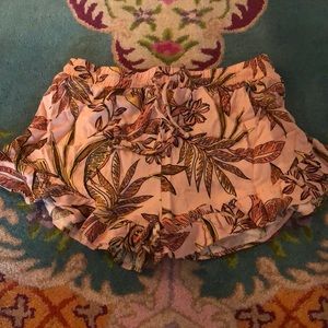 Wild Fable High Waisted Linen Tropical Shorts